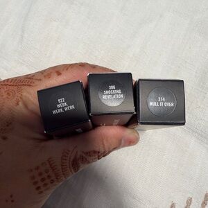 MAC powder puff lipsticks